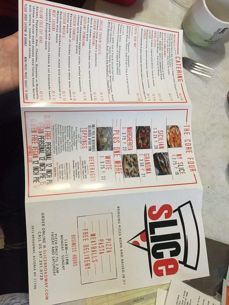 Slice Broadway - Astoria, NY menu_pic