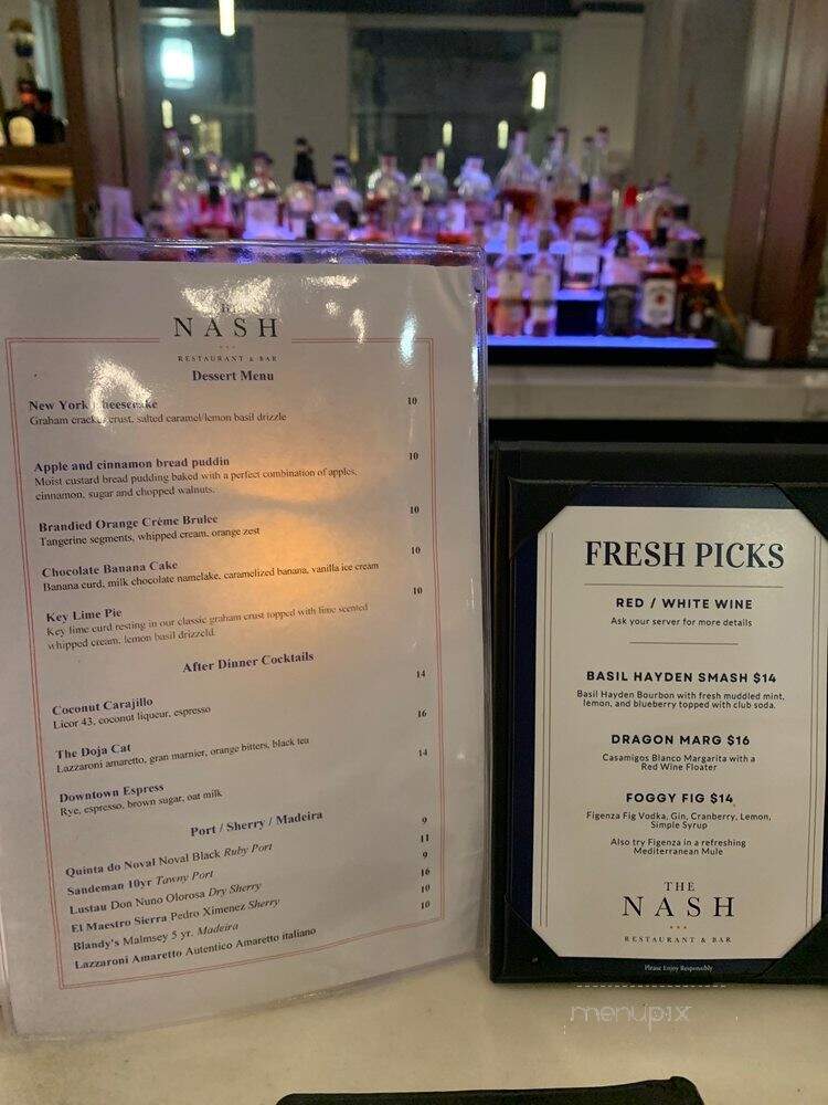 The Nash - Houston, TX menu_pic