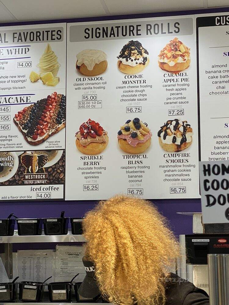 Cinnaholic - Little Rock, AR menu_pic