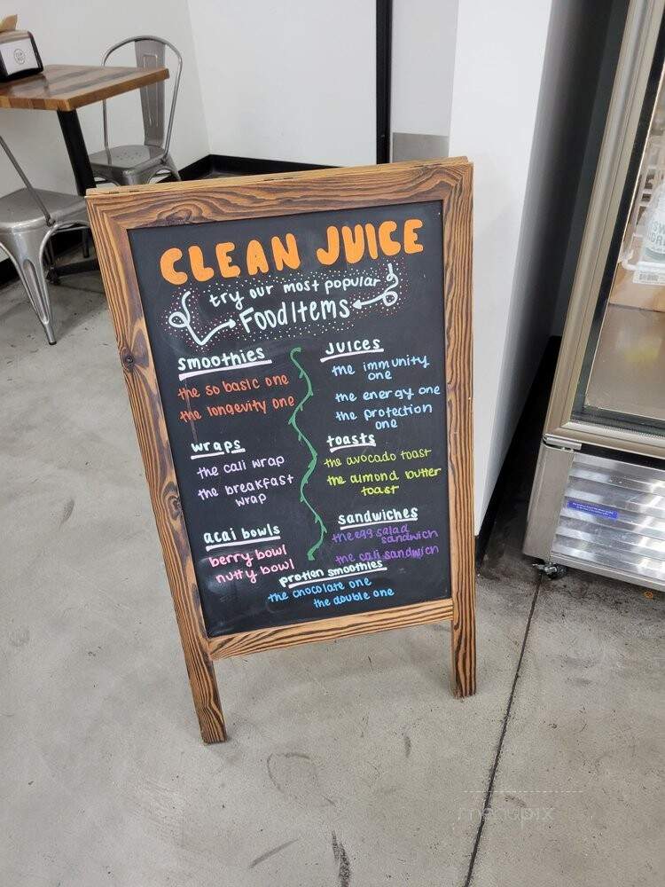 Clean Juice The Orchards - Walnut Creek, CA menu_pic