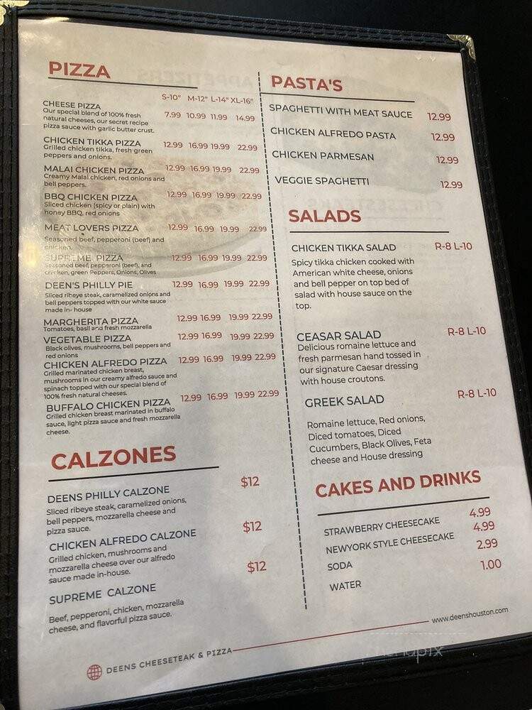 Deens Cheesesteak & Pizza - Houston, TX