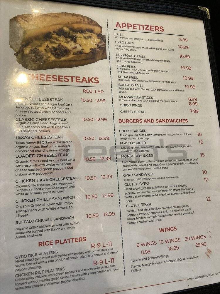 Deens Cheesesteak & Pizza - Houston, TX