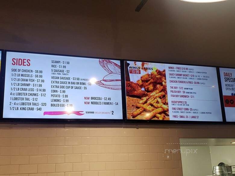 The Sauce Boiling Seafood Express - Cleveland, OH menu_pic
