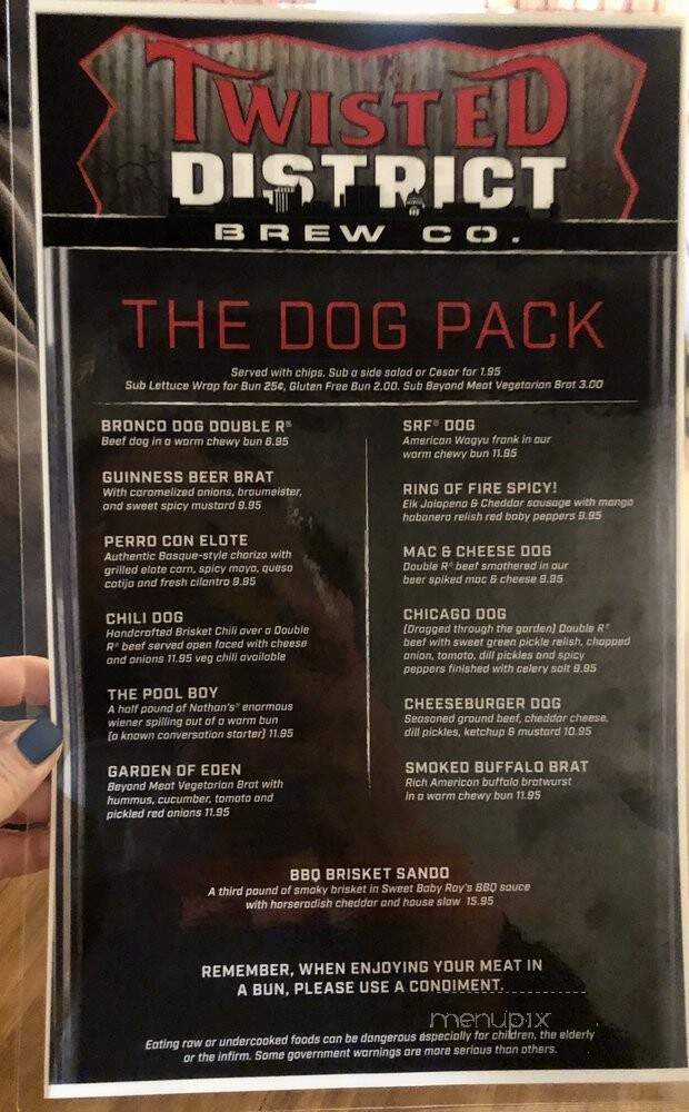 Twisted District Brew Co. - Garden City, ID menu_pic