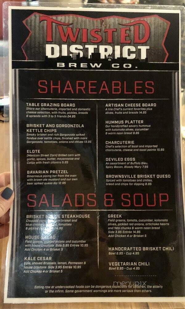 Twisted District Brew Co. - Garden City, ID menu_pic