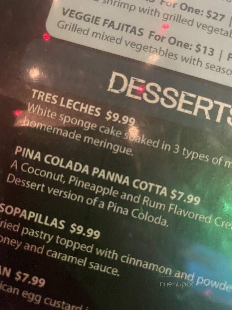 Blue Agave Cantina - Houston, TX menu_pic
