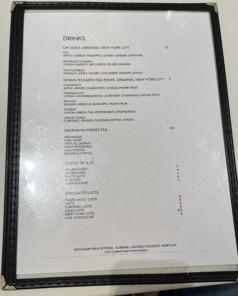 Sutra - New York, NY menu_pic