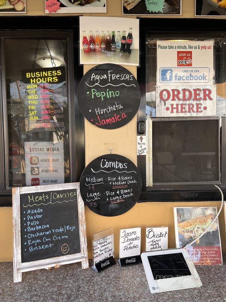 Taco Saas - South El Monte, CA menu_pic