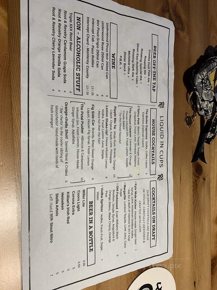 Ripple - Lafayette, IN menu_pic