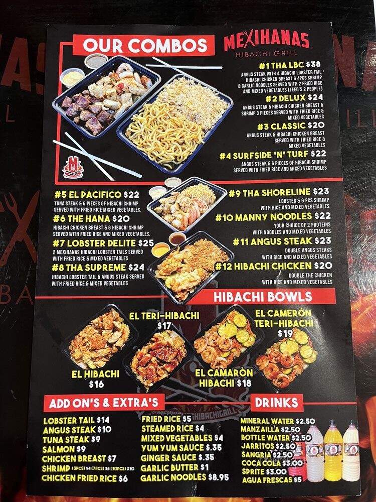 Mexihanas Hibachi Grill - Long Beach, CA menu_pic