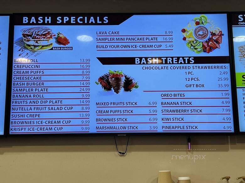 Chocolate Bash - Claremont, CA menu_pic