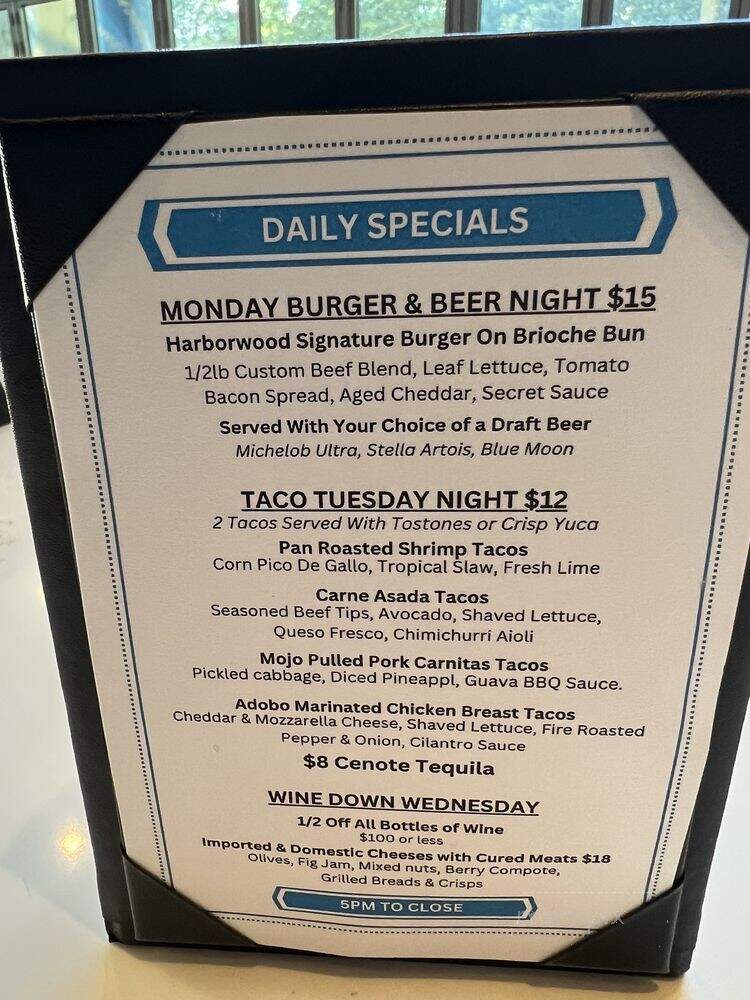 Harborwood Urban Kitchen - Fort Lauderdale, FL menu_pic