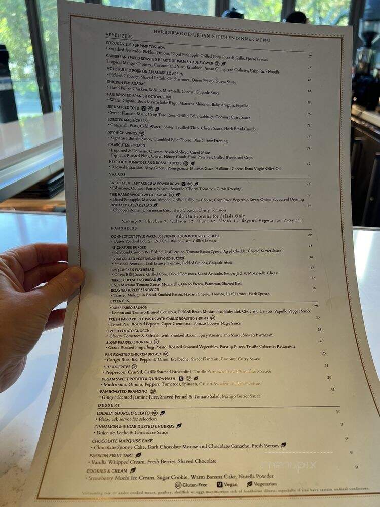Harborwood Urban Kitchen - Fort Lauderdale, FL menu_pic