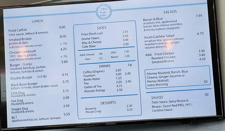 1911 Biscuits & Burgers - Smyrna, GA menu_pic