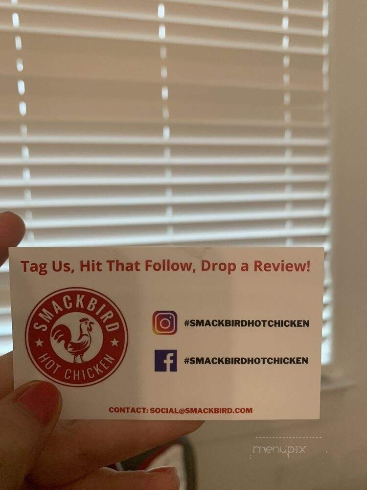 Smackbird Hot Chicken - Dallas, TX menu_pic