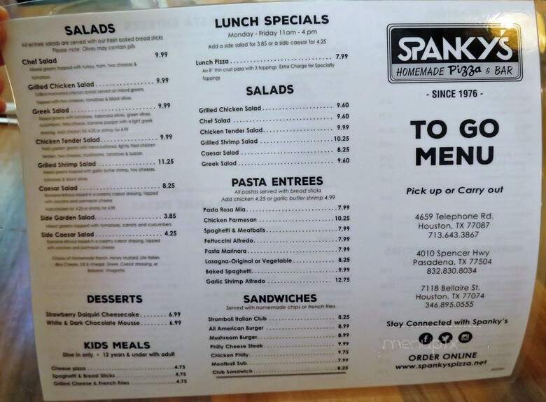 Spanky's - Houston, TX