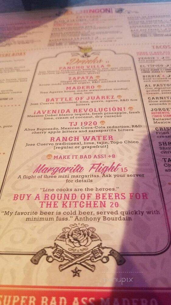 El Chingon - Fort Worth, TX menu_pic