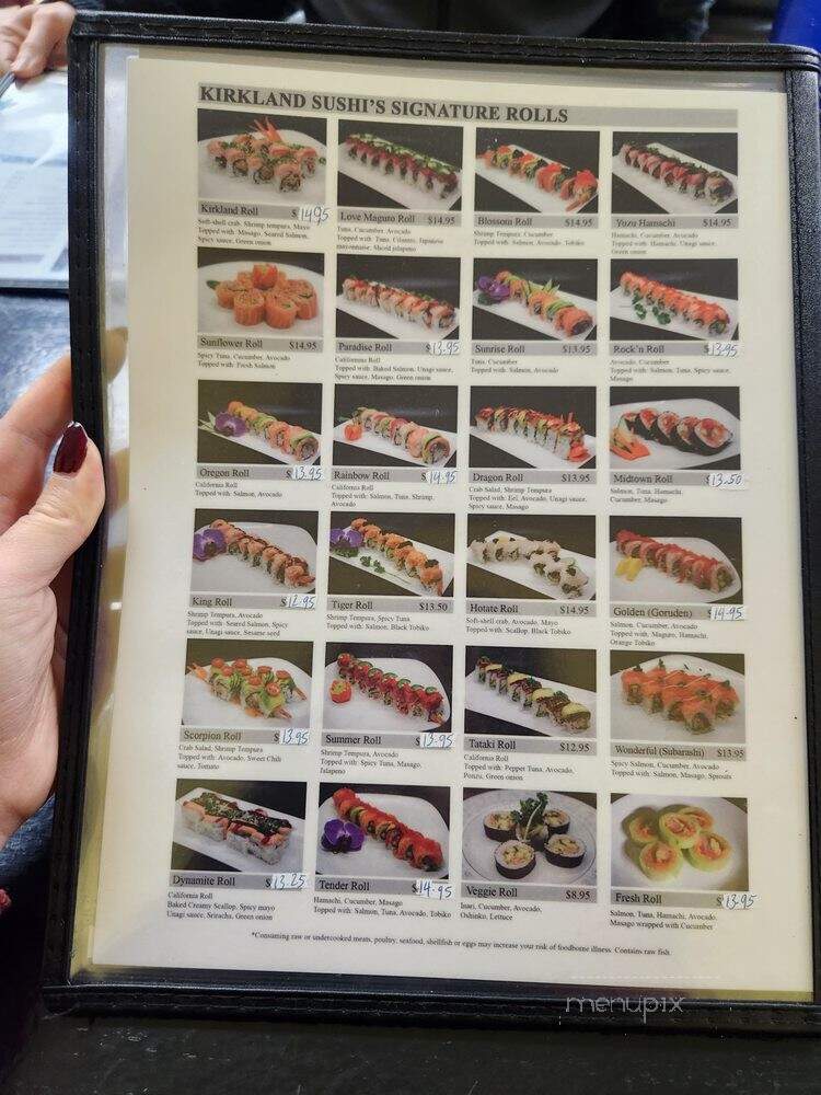 Kirkland Sushi - Kirkland, WA menu_pic