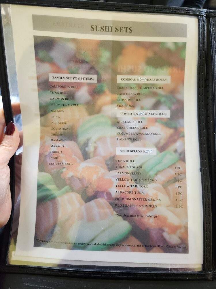 Kirkland Sushi - Kirkland, WA menu_pic