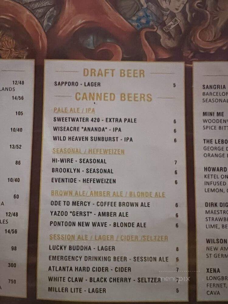 Girl Diver - Atlanta, GA menu_pic