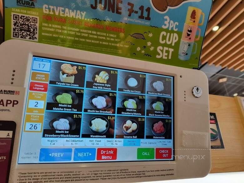 Kura Revolving Sushi Bar - Aventura, FL menu_pic