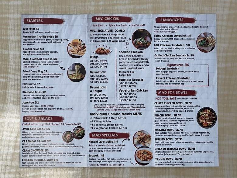 Mad For Chicken - Queens, NY menu_pic