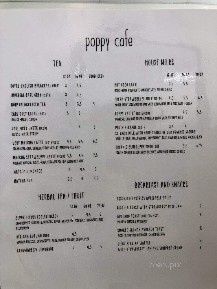Poppy Cafe - Chino, CA menu_pic