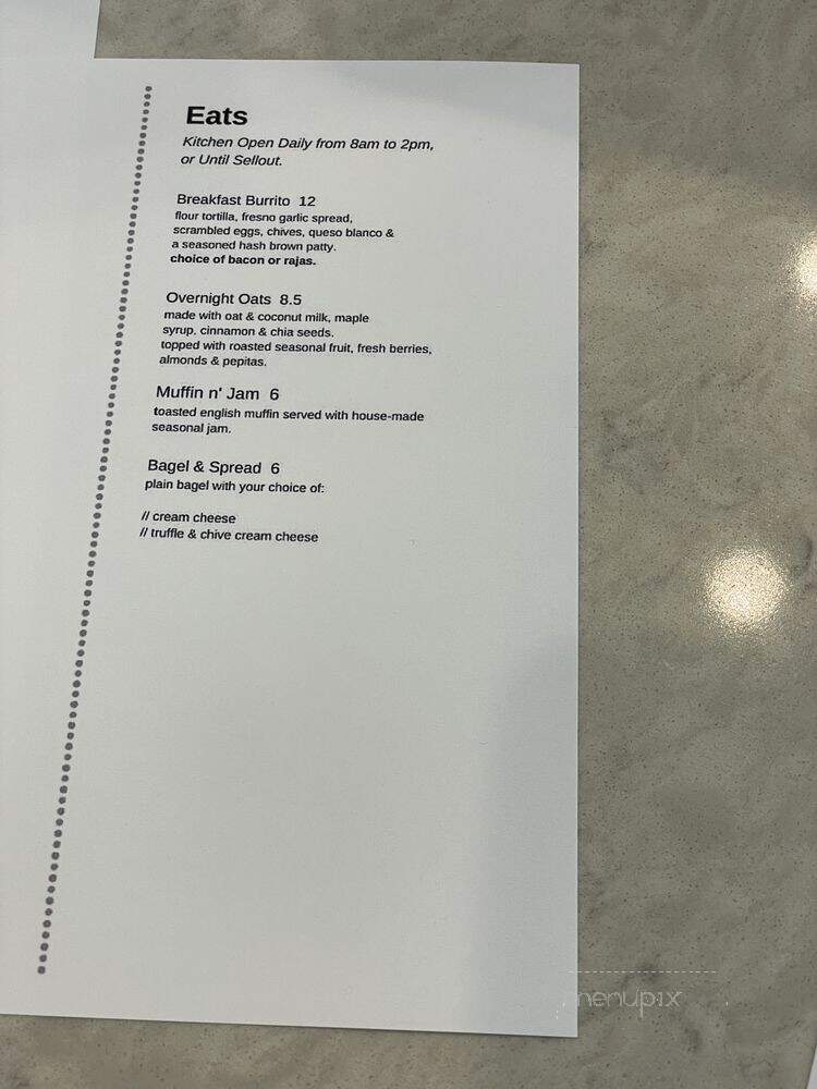 Coffee Drunk - Long Beach, CA menu_pic