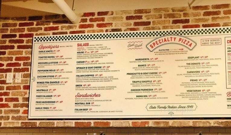 Tony C's Pizza & Beer Garden - Austin, TX menu_pic