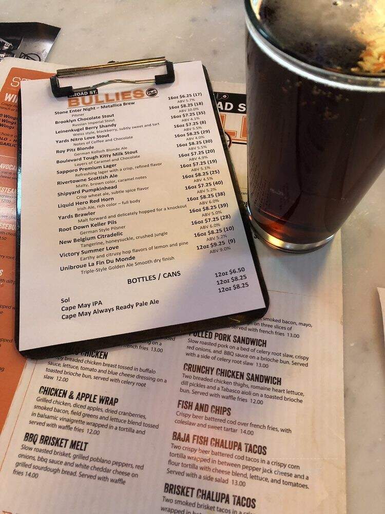 Broad Street Bullies - Philadelphia, PA menu_pic
