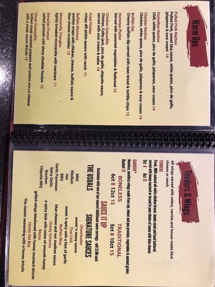 Recovery Sports Grill - Chesapeake, VA menu_pic