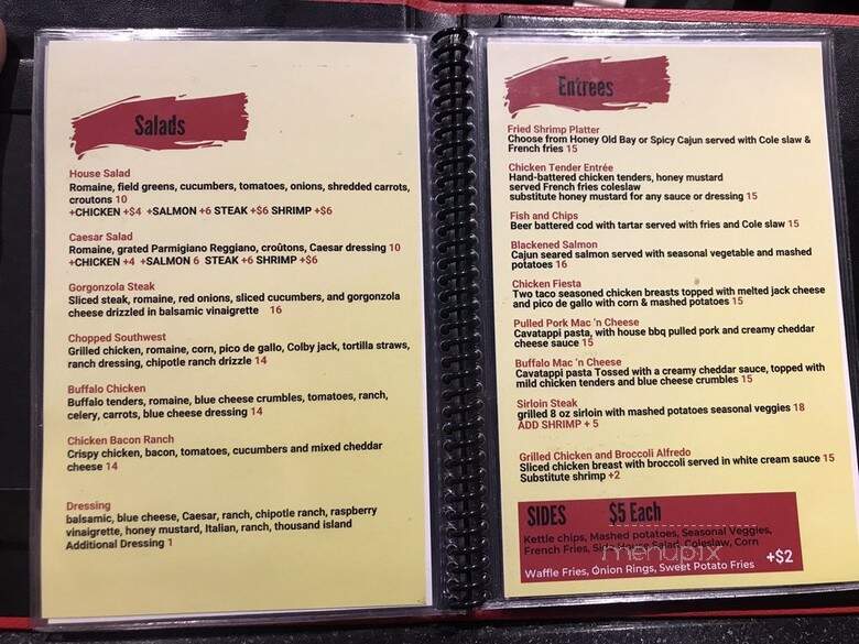 Recovery Sports Grill - Chesapeake, VA menu_pic