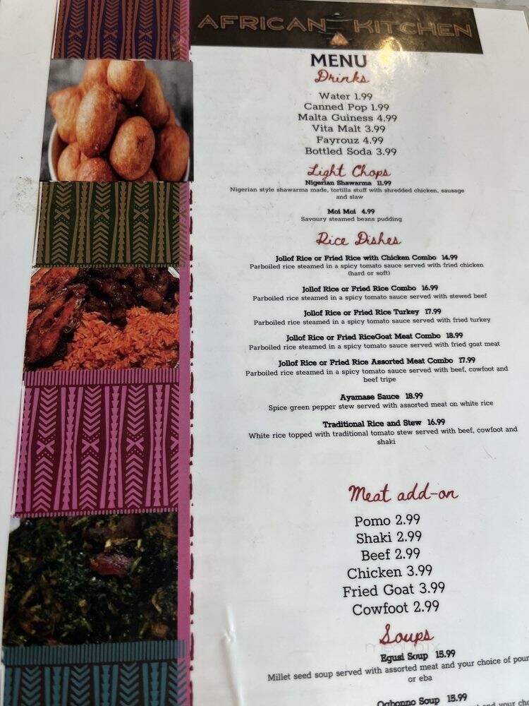 Fairouz Cafe - Ottawa, ON menu_pic