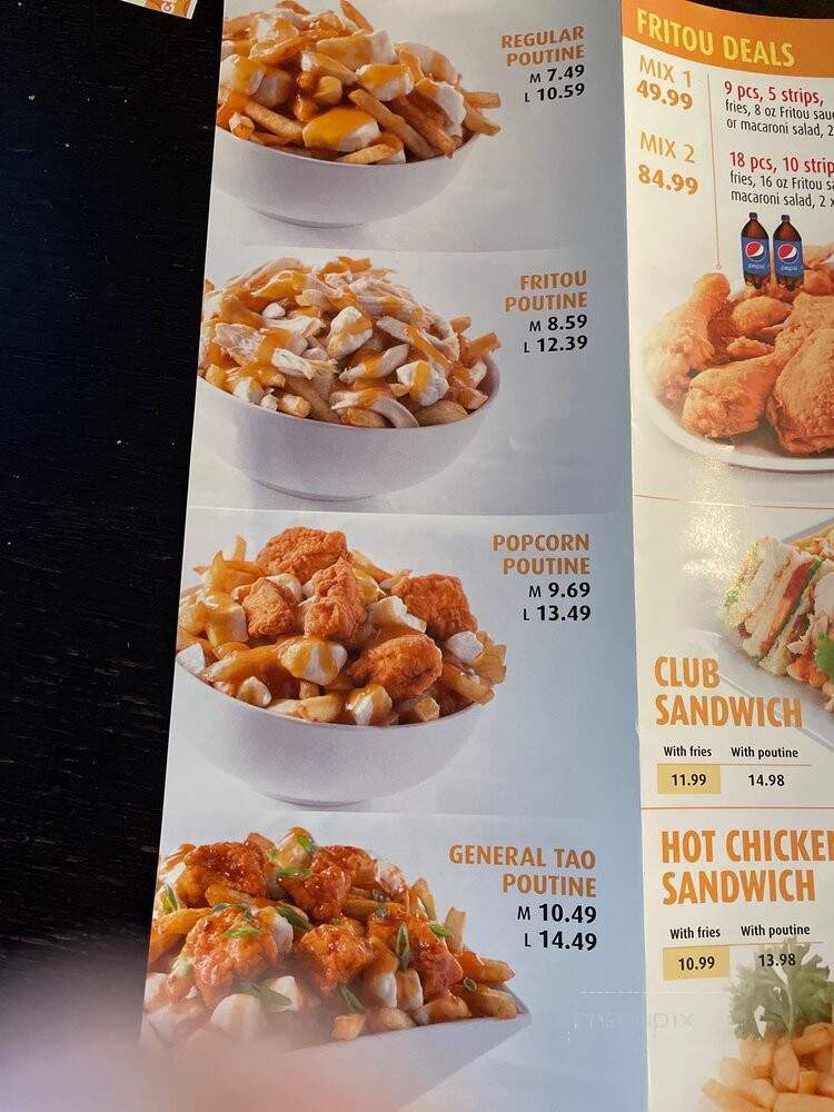 Fritou Chicken - Abbotsford, BC menu_pic