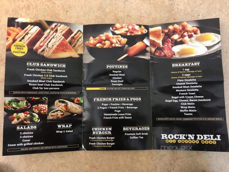 Rock'N Deli - Toronto, ON menu_pic