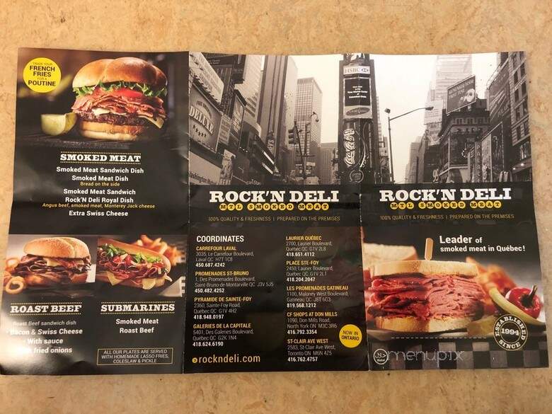 Rock'N Deli - Toronto, ON menu_pic