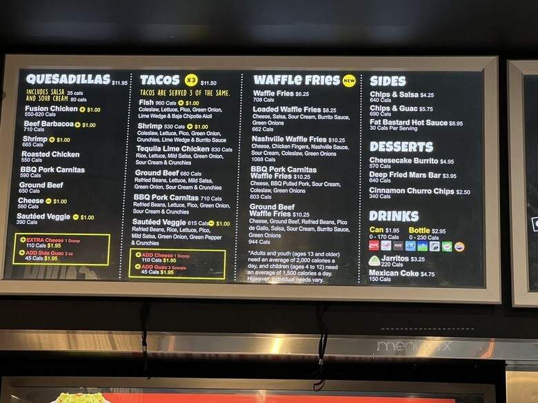 Fat Bastard Burrito - Niagara Falls, ON menu_pic