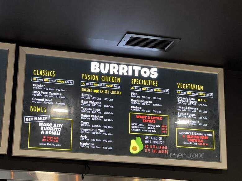 Fat Bastard Burrito - Niagara Falls, ON menu_pic