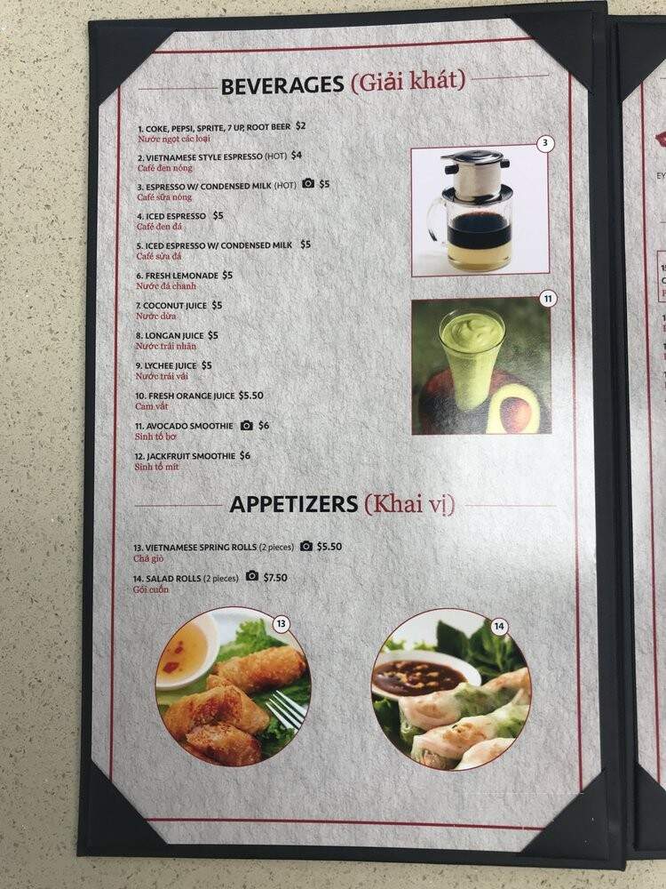 Rose's - Langley, BC menu_pic
