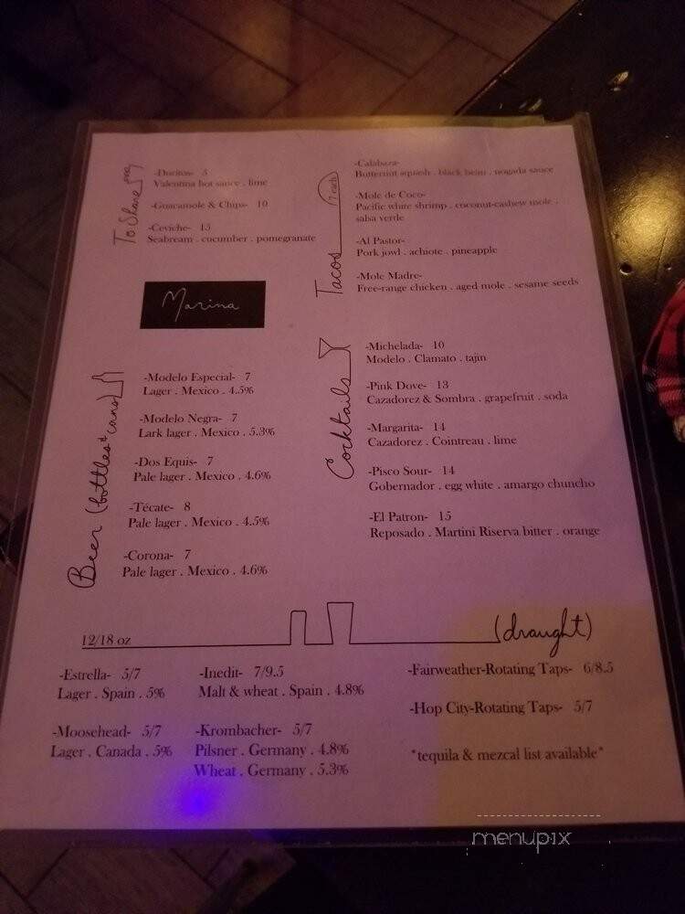 Taqueria Marina - Hamilton, ON menu_pic