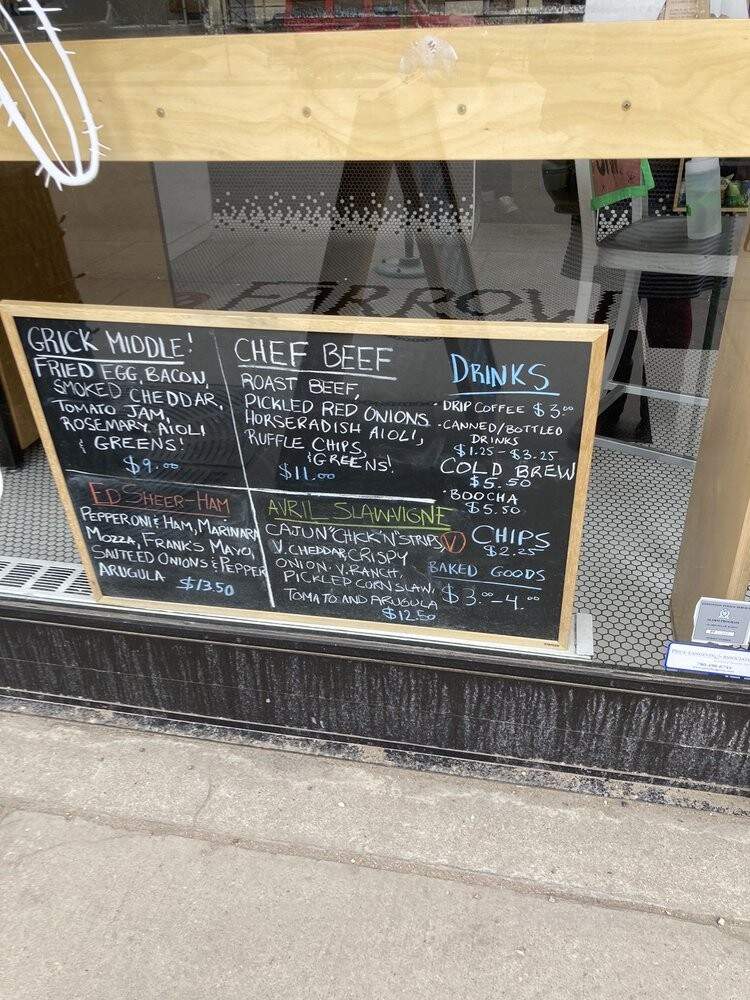 Farrow Sandwiches & Coffee - Edmonton, AB menu_pic