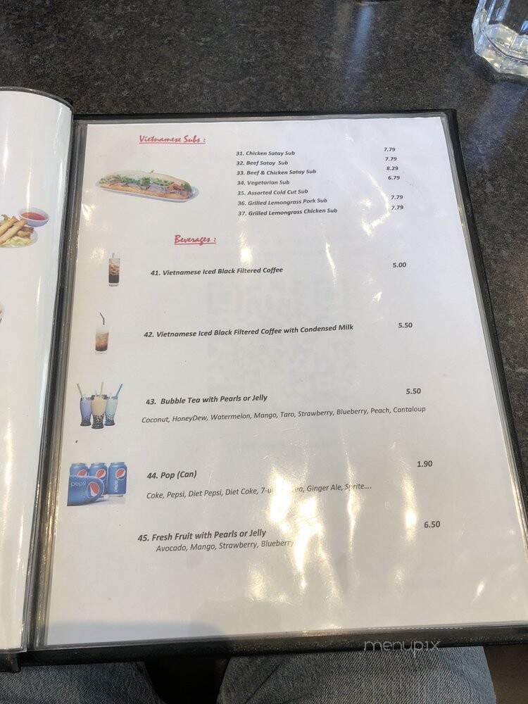 Saigon Highlands - Calgary, AB menu_pic