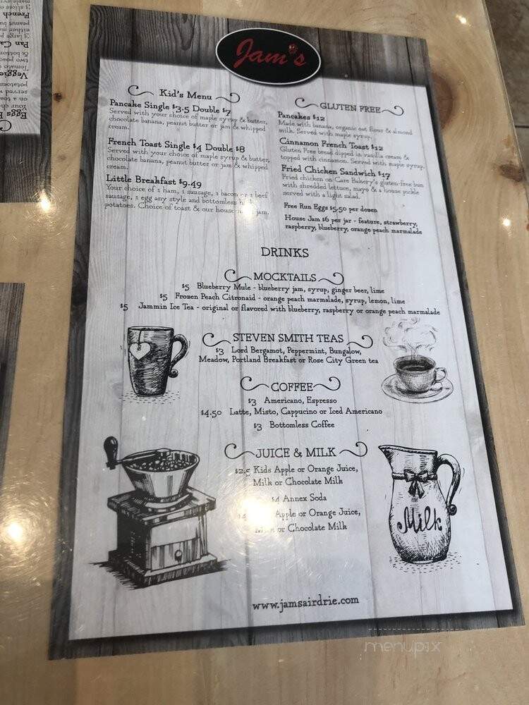 Jam's - Airdrie, AB menu_pic