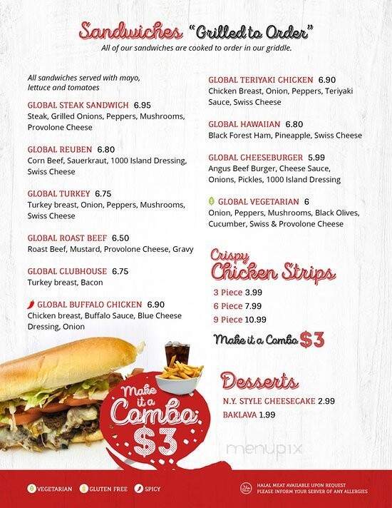 Global Steak Restaurant - Windsor, ON menu_pic