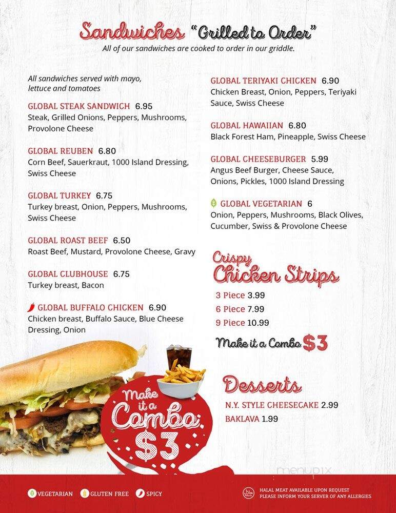 Global Steak Restaurant - Windsor, ON menu_pic