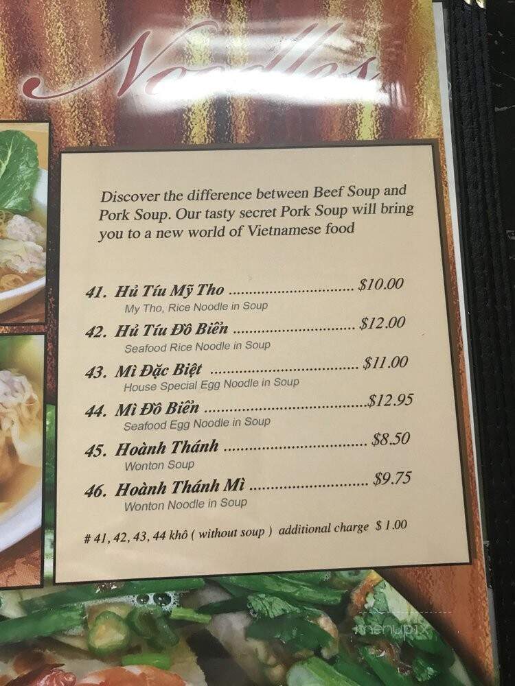 Taste of Pho - Surrey, BC menu_pic