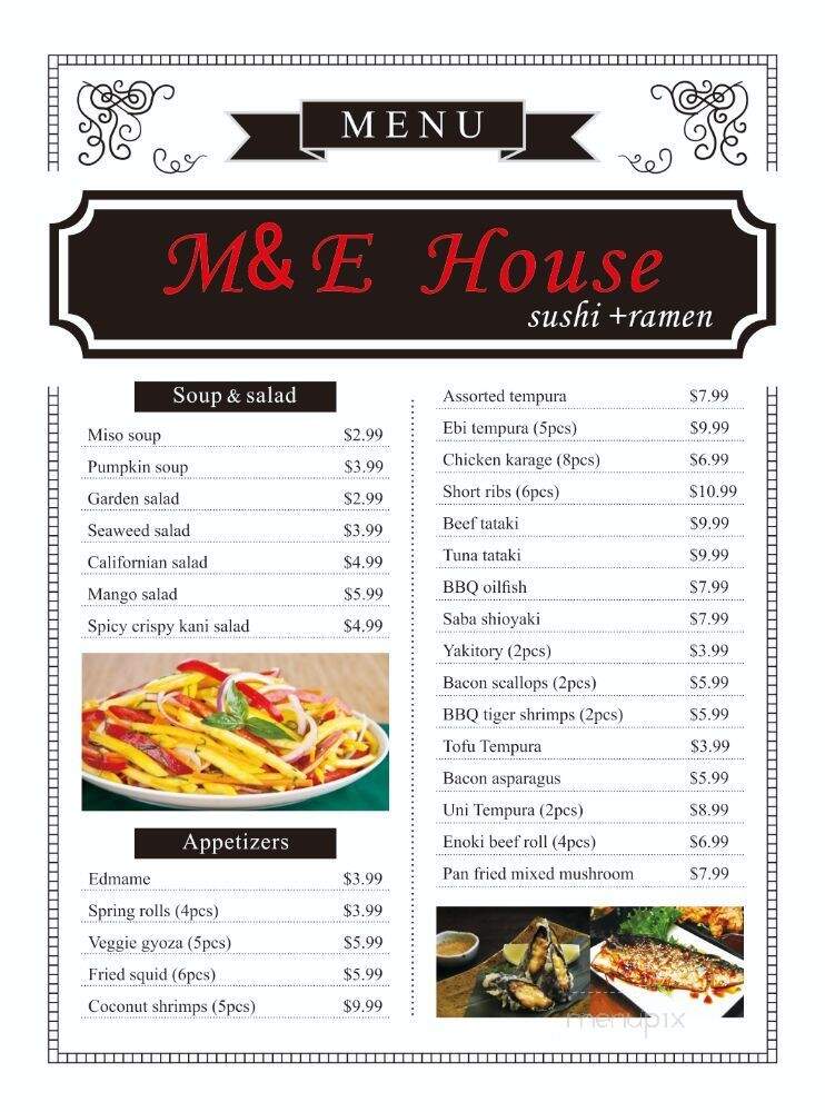 M&E House Sushi + Ramen - Oakville, ON