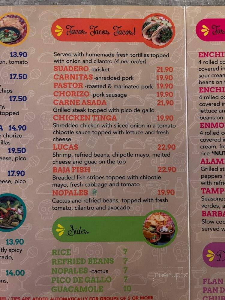 La Cantina Del Pueblo - Toronto, ON menu_pic