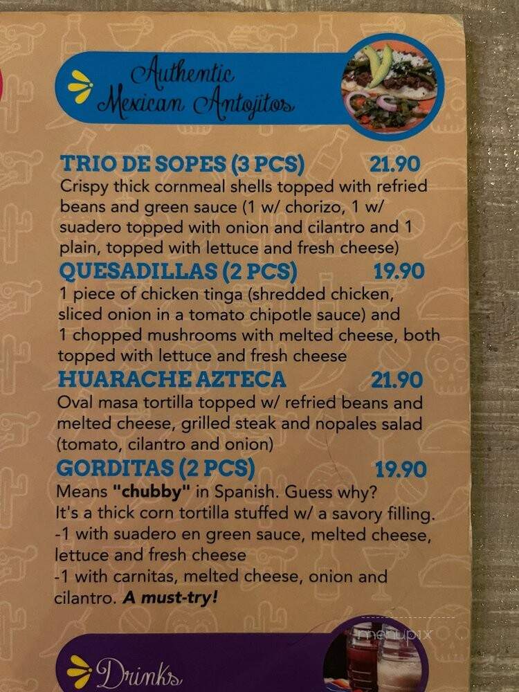 La Cantina Del Pueblo - Toronto, ON menu_pic