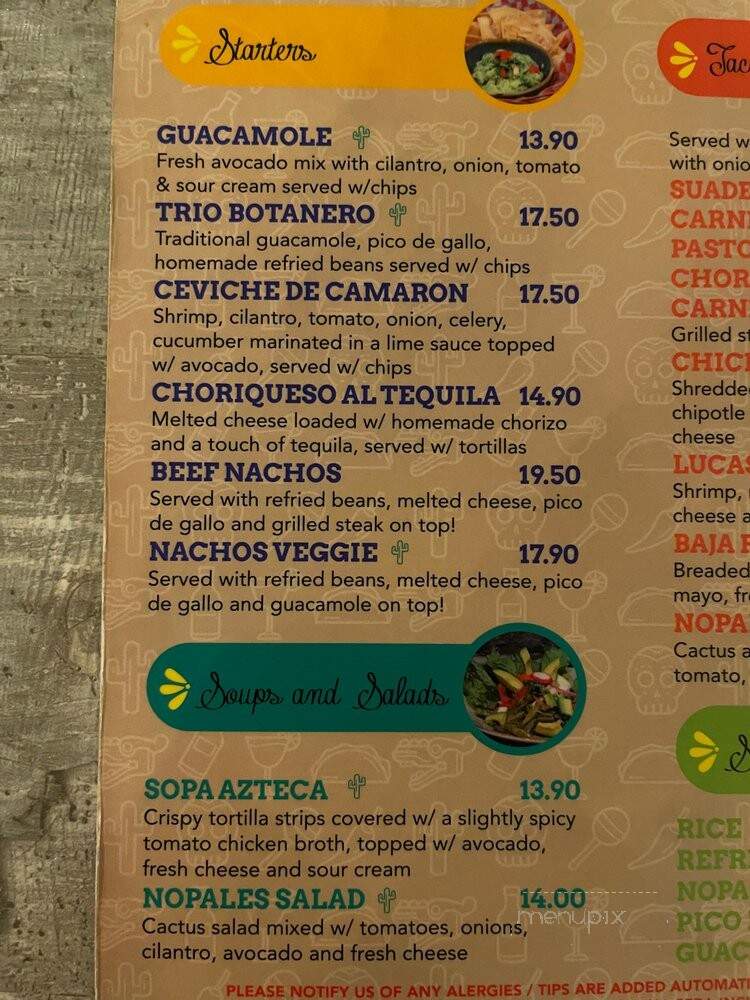 La Cantina Del Pueblo - Toronto, ON menu_pic